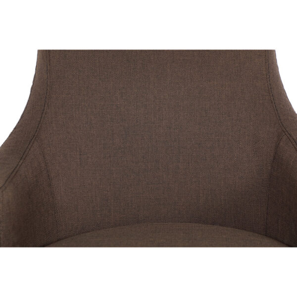 Burnished oak chocolate fabric Bayshore Collection Swivel Counter Height Chair By Homelegance 14