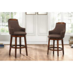 Burnished oak chocolate fabric Bayshore Collection Swivel Counter Height Chair By Homelegance Counter Chair Mobilia Cleopatra 23 Burnished oak chocolate fabric Bayshore Collection Swivel Counter Height Chair By Homelegance 23