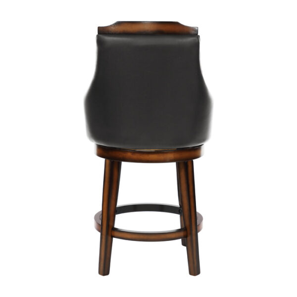 Burnished oak Bayshore Collection Swivel Counter Height Chair By Homelegance 11