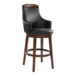 Burnished Oak Dark Brown Bayshore Collection Swivel Pub Chair By Homelegance Bar & Stool Mobilia Cleopatra 12 Burnished Oak Dark Brown Bayshore Collection Swivel Pub Chair By Homelegance 12