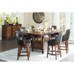 Burnished Oak Dark Brown Bayshore Collection Swivel Pub Chair By Homelegance Bar & Stool Mobilia Cleopatra 13 Burnished Oak Dark Brown Bayshore Collection Swivel Pub Chair By Homelegance 13