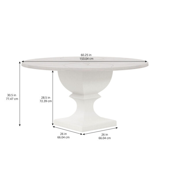 Mezzanine – Round Light Gray Dining Table By Art Furniture 9