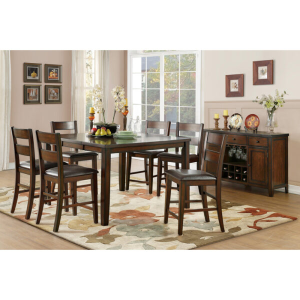 Cherry Finish Mantello Collection Counter Height Chair By Homelegance 11