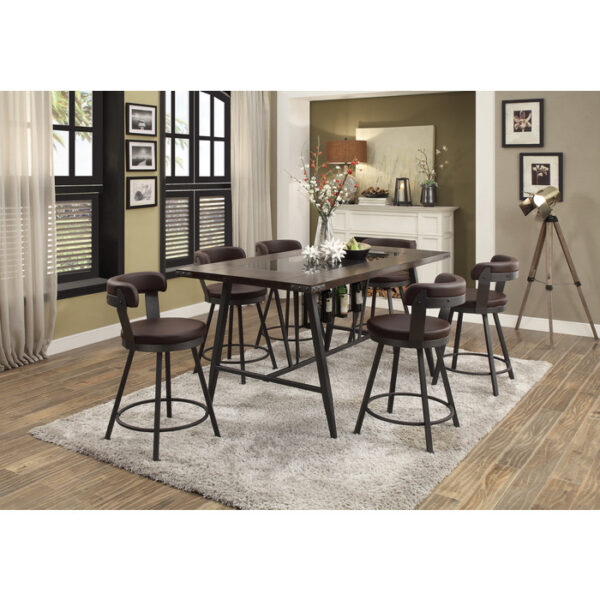 Brown Appert Collection Counter Height Chair By Homelegance 8