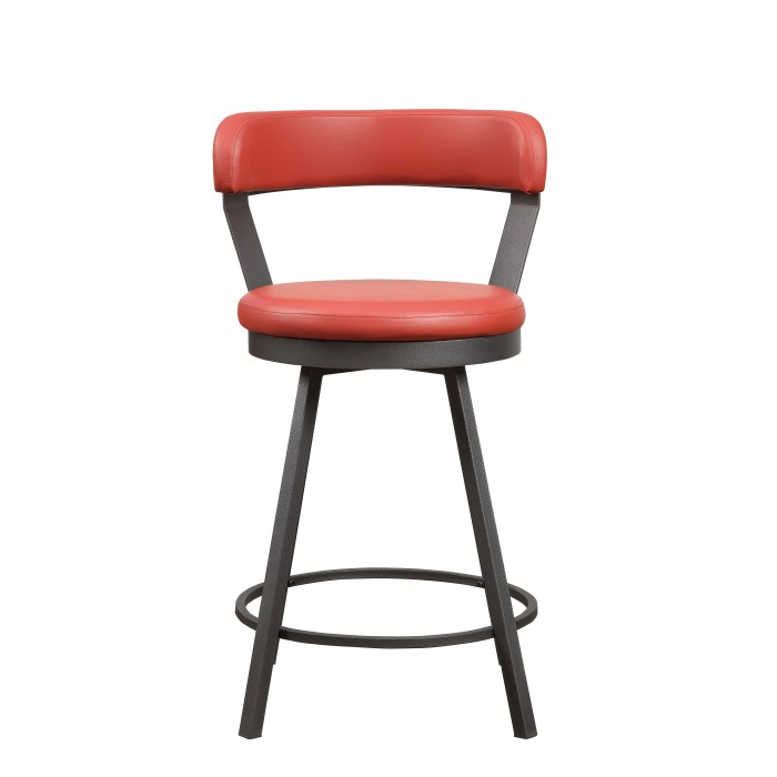 Red Appert Collection Counter Height Chair By Homelegance