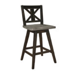 Distressed gray and black Amsonia Collection Swivel Counter Height Chair By Homelegance Counter Chair Mobilia Cleopatra 18 Distressed gray and black Amsonia Collection Swivel Counter Height Chair By Homelegance 18