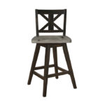 Distressed gray and black Amsonia Collection Swivel Counter Height Chair By Homelegance Counter Chair Mobilia Cleopatra 19 Distressed gray and black Amsonia Collection Swivel Counter Height Chair By Homelegance 19