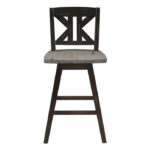 Distressed gray and black Amsonia Collection K Design Swivel Counter Height Chair By Homelegance Counter Chair Mobilia Cleopatra 17 Distressed gray and black Amsonia Collection K Design Swivel Counter Height Chair By Homelegance 17