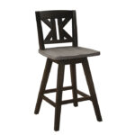 Distressed gray and black Amsonia Collection K Design Swivel Counter Height Chair By Homelegance Counter Chair Mobilia Cleopatra 18 Distressed gray and black Amsonia Collection K Design Swivel Counter Height Chair By Homelegance 18