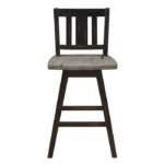 Distressed gray and black Amsonia Collection Slat Back Swivel Counter Height Chair By Homelegance Counter Chair Mobilia Cleopatra 19 Distressed gray and black Amsonia Collection Slat Back Swivel Counter Height Chair By Homelegance 19