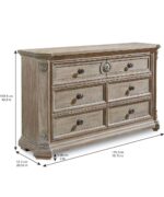 Arch Salvage-Grayson Brown Dresser-Parch By Art Furniture Luxury Bedroom Dressers & Mirrors Mobilia Cleopatra 13 Arch Salvage-Grayson Brown Dresser-Parch By Art Furniture 13