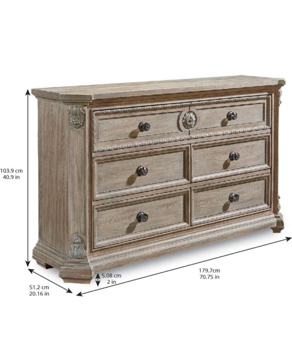 Arch Salvage-Grayson Brown Dresser-Parch By Art Furniture - Image 3