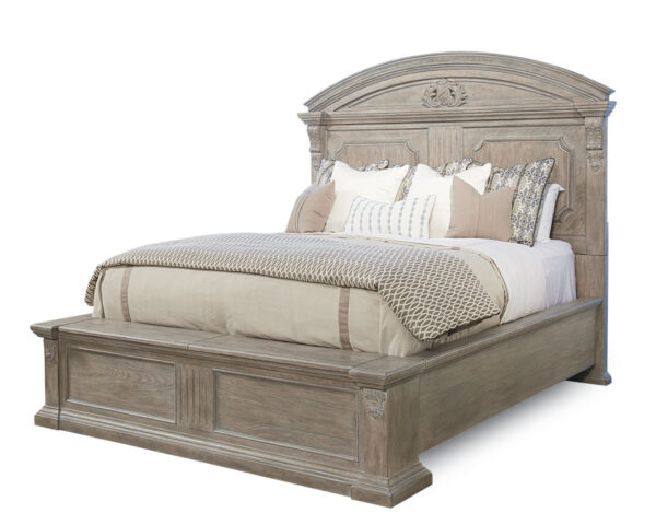 Arch Salvage 5/0 Chambers Brown Panel Bed-Parch By Art Furniture 8