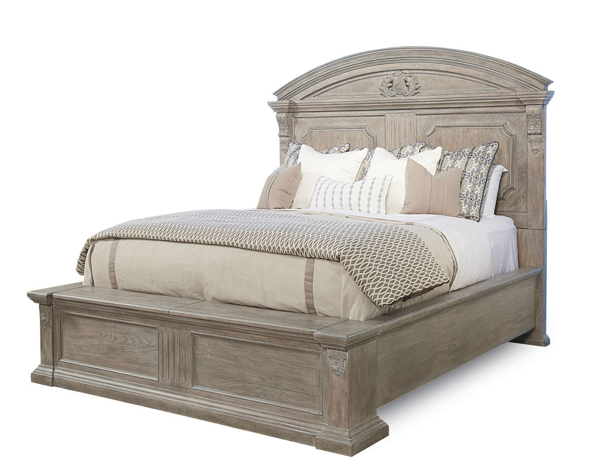 Arch Salvage 5/0 Chambers Brown Panel Bed-Parch By Art Furniture