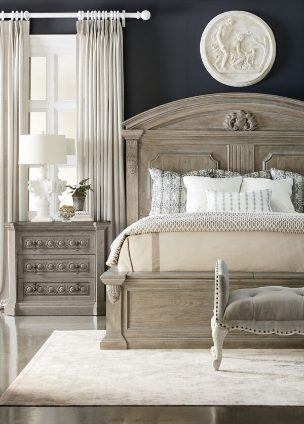 CHAMBERS PANEL BED-PARCH