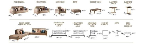 Essenza Living Room Set by Arredoclassic, Italy p11834 By ESF Furniture 19