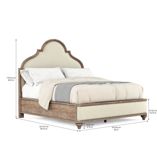 Architrave- 5/0 Upholstered Almond Panel Bed By Art Furniture 11