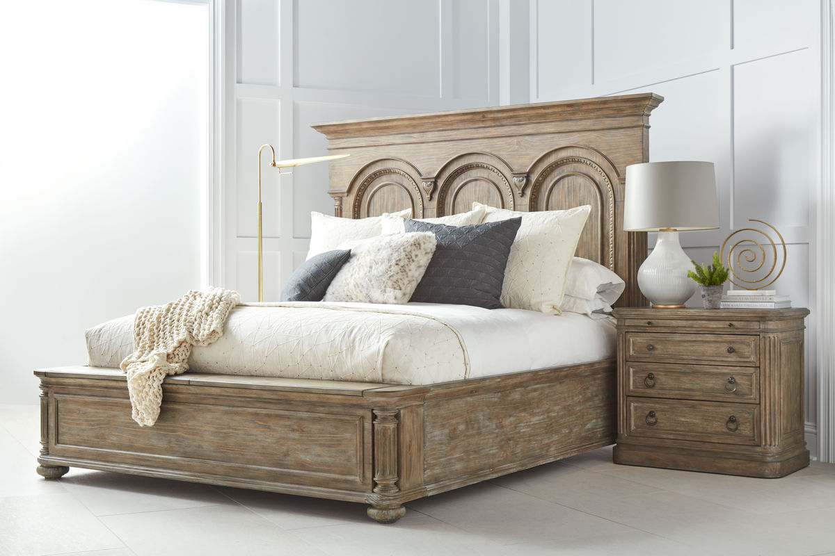Architrave 6/0 Almond Panel Bed By Art Furniture