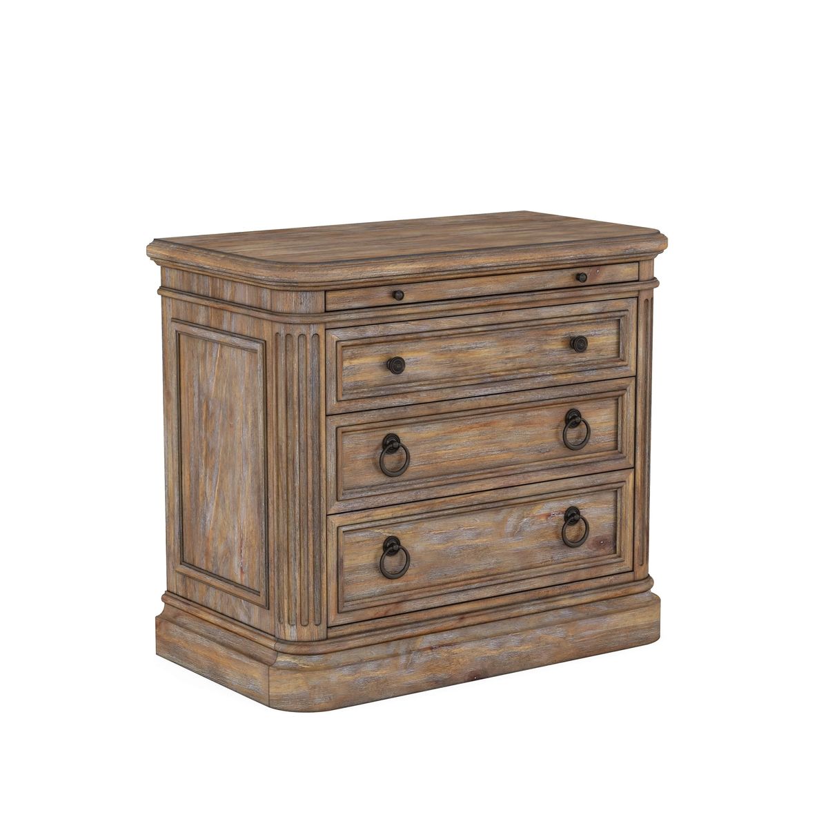 Architrave-3 Drawer Almond Nightstand By Art Furniture