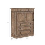 Architrave-Door / Drawer Almond Chest By Art Furniture 8