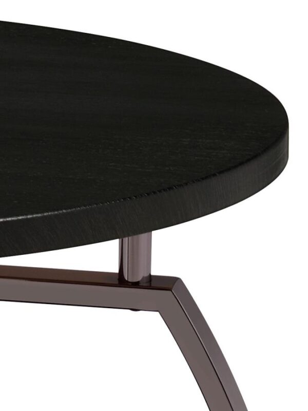 Dacre Round End Table Dark Grey and Black Nickel 722207 By Coaster Furniture 9