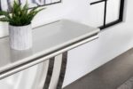 Kerwin U-base Rectangle Sofa Table White and Chrome 708539 By Coaster Furniture 23