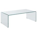 Ripley Rectangular Coffee Table Clear 705328 By Coaster Furniture 14