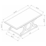 Shelly C-shaped Base Coffee Table Cappuccino 703148 By Coaster Furniture 14