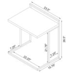 Dani Rectangular Snack Table with Metal Base 936118 By Coaster Furniture 23