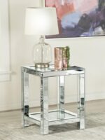 Valentina Square End Table with Glass Top Mirror 736217 By Coaster Furniture 13