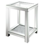 Valentina Square End Table with Glass Top Mirror 736217 By Coaster Furniture 15