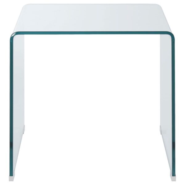 Ripley Square End Table Clear 705327 By Coaster Furniture 9