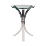 Emmett Round Accent Table Clear 900490 By Coaster Furniture 8