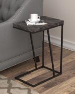 Carly Expandable Chevron Rectangular Accent Table Gray 931156 By Coaster Furniture 11