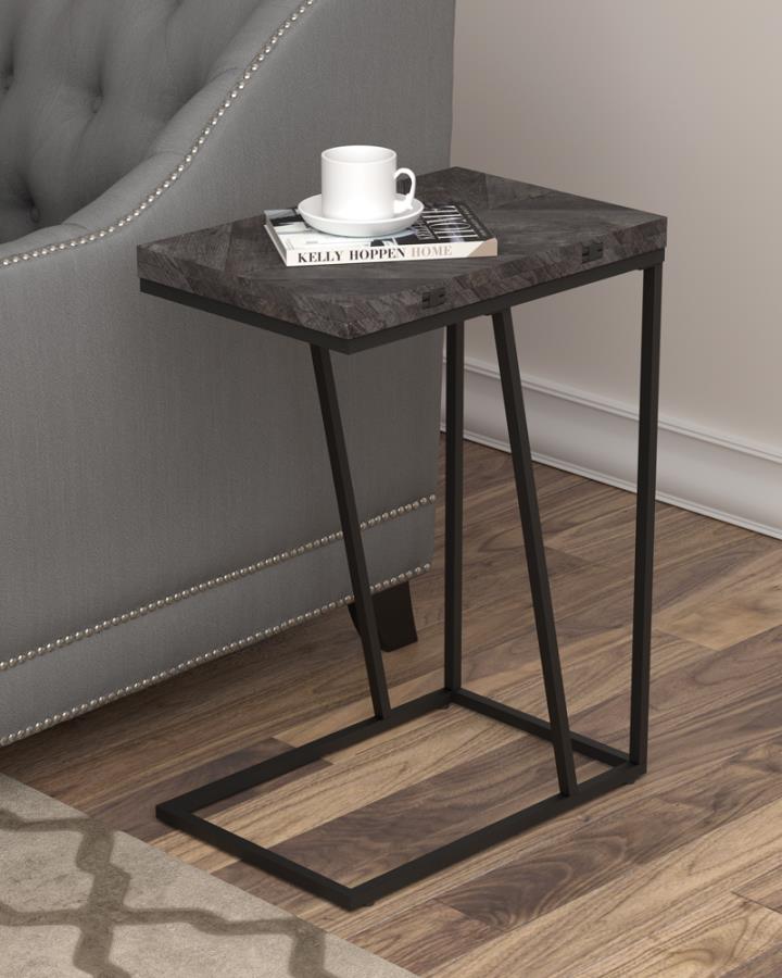 Carly Expandable Chevron Rectangular Accent Table Gray 931156 By Coaster Furniture 7