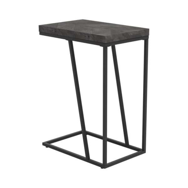 Carly Expandable Chevron Rectangular Accent Table Gray 931156 By Coaster Furniture 9