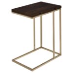 Pedro Expandable Top Accent Table Chestnut and Chrome 902932 By Coaster Furniture Side Tables Mobilia Cleopatra 12 Pedro Expandable Top Accent Table Chestnut and Chrome 902932 By Coaster Furniture 12
