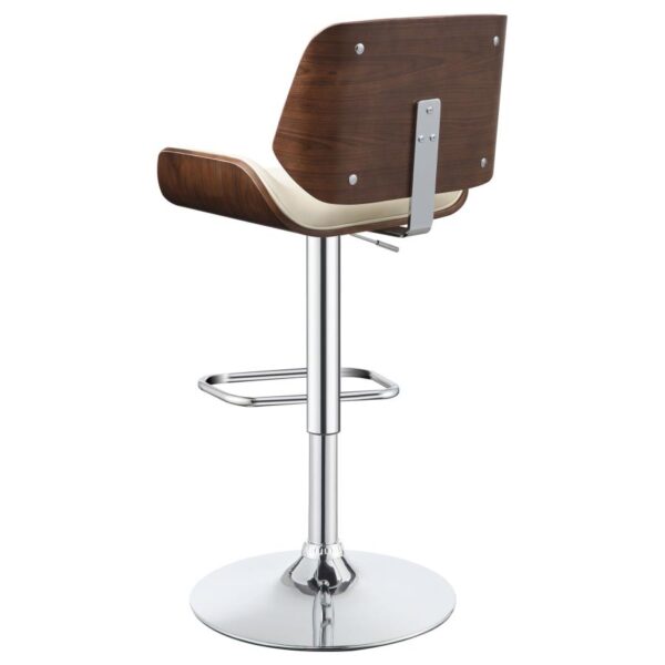 Folsom Upholstered Adjustable Bar Stool Ecru and Chrome 130503 by Coaster Furniture 14