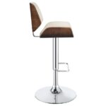 Folsom Upholstered Adjustable Bar Stool Ecru and Chrome 130503 by Coaster Furniture 23