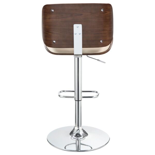 Folsom Upholstered Adjustable Bar Stool Ecru and Chrome 130503 by Coaster Furniture 17
