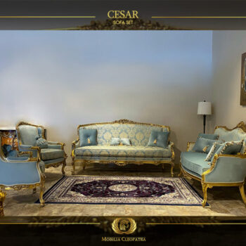 5pcs Handmade Cesar Green Sofa set