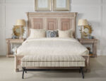 Alcove 6/0 California King Belgian Ivory Panel Bed By Art Furniture 7