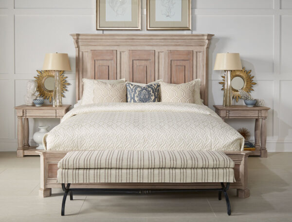 Alcove 6/0 California King Belgian Ivory Panel Bed By Art Furniture 5
