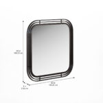 Portico-Mirror In Matte Black By Art Furniture 10
