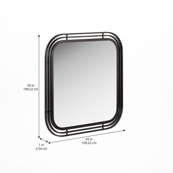 Portico-Mirror In Matte Black By Art Furniture 7