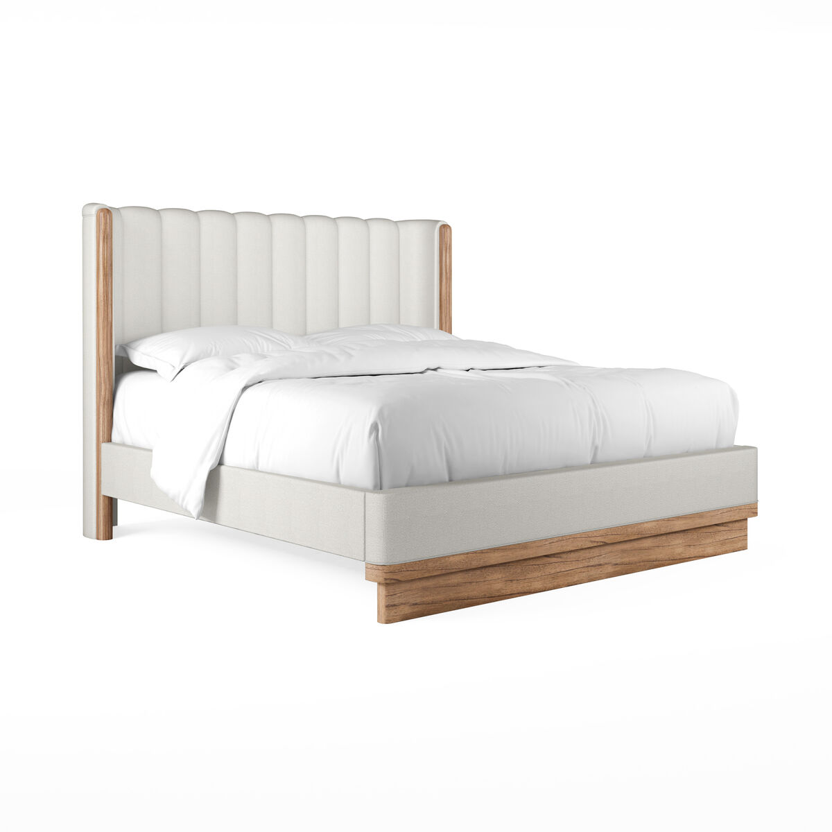 Portico-5/0 Upholstered Shelter Bed By Art Furniture