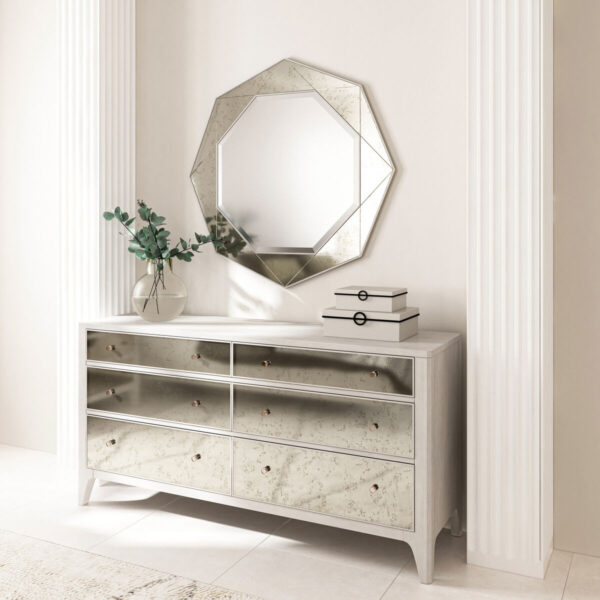 Mezzanine – Light Gray Round Mirror By Art Furniture 8