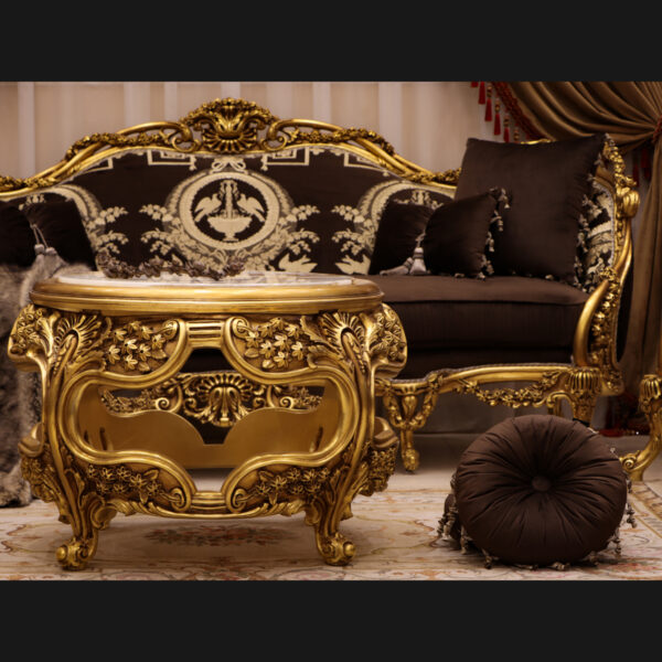 Handmade Norco Brown Gold Sofa 7
