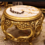Handmade Norco Brown Gold Coffee Table 11