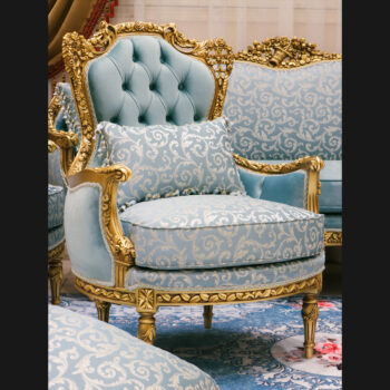 Handmade Moonlight Blue Chair 1